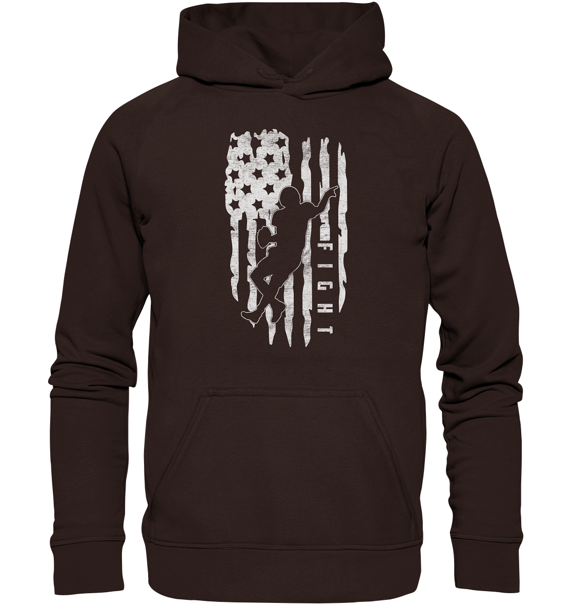 USA Flag Fight - Basic Unisex Hoodie