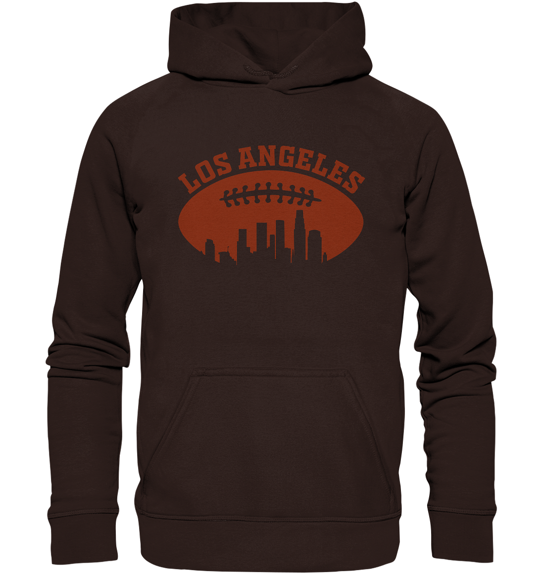 Los Angeles Football Silhouette - Basic Unisex Hoodie