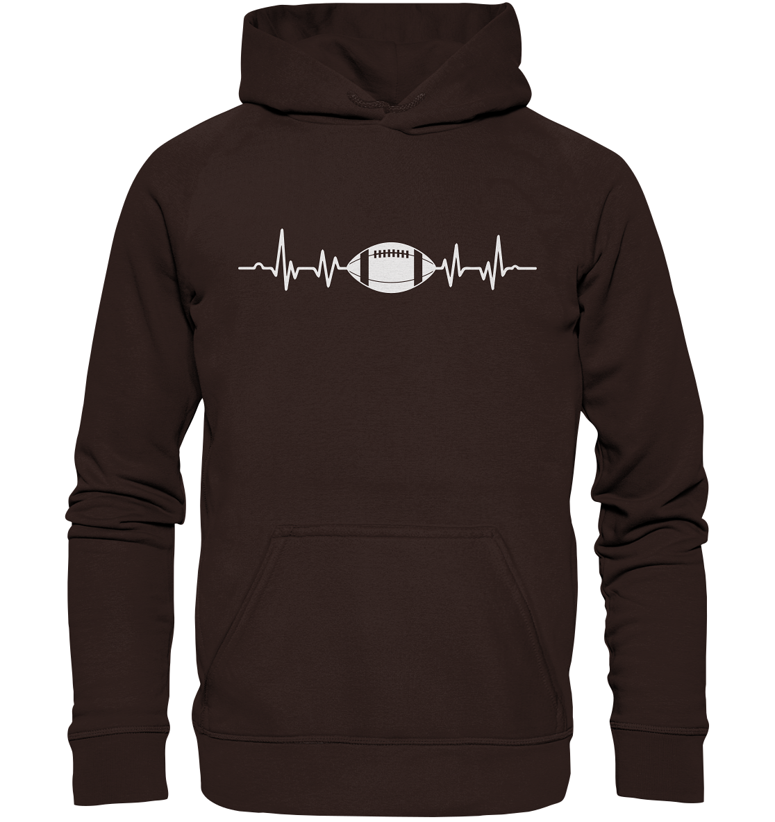 Football Heartbeat - Basic Unisex Hoodie