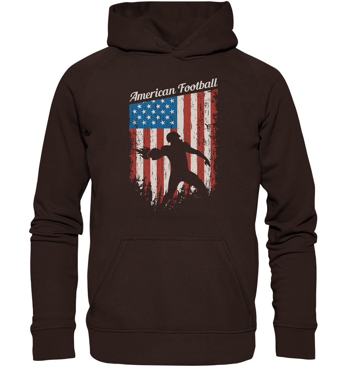 American Football Banner - Basic Unisex Hoodie