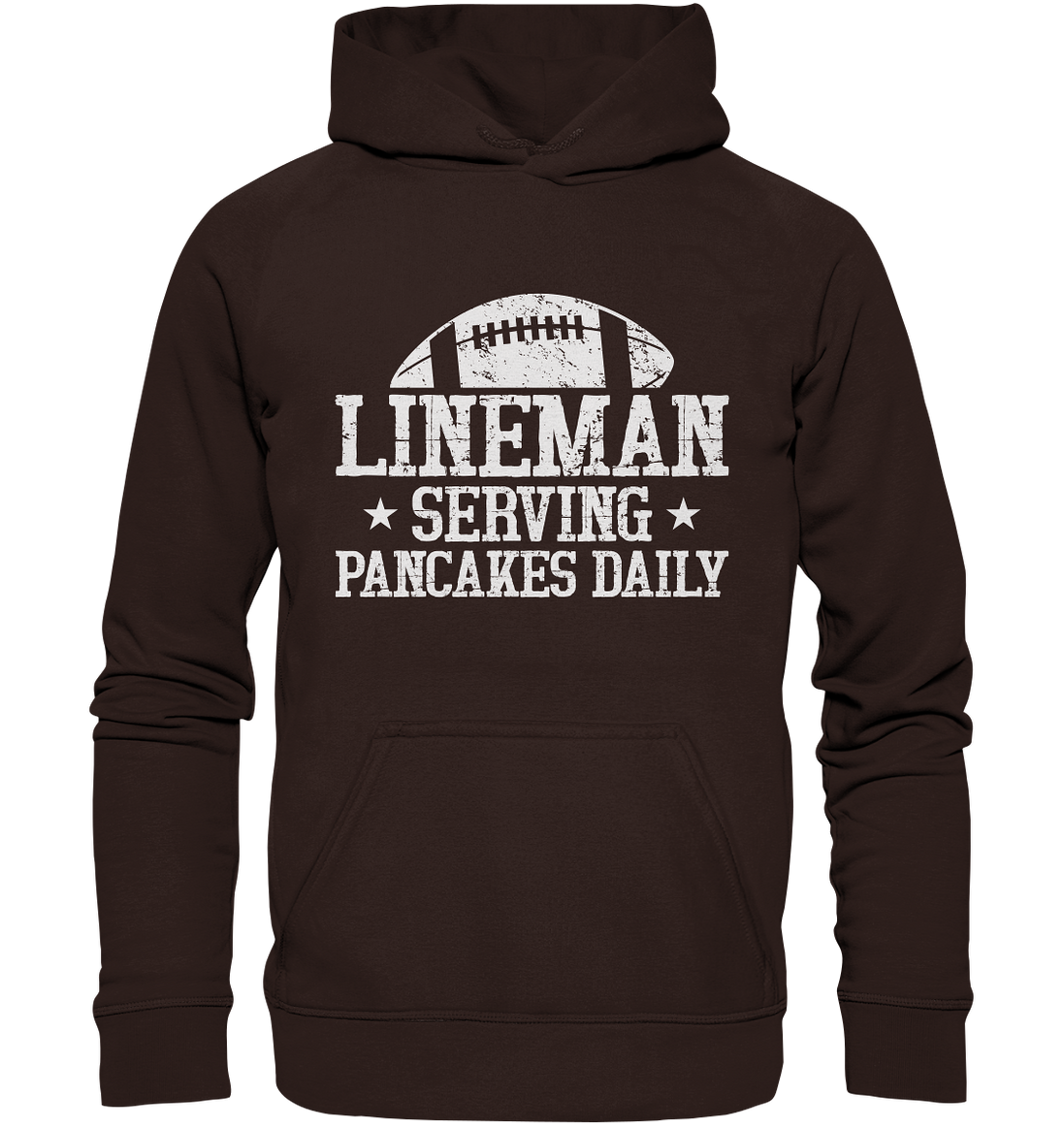 Lineman Serving Pancakes - Basic Unisex Hoodie