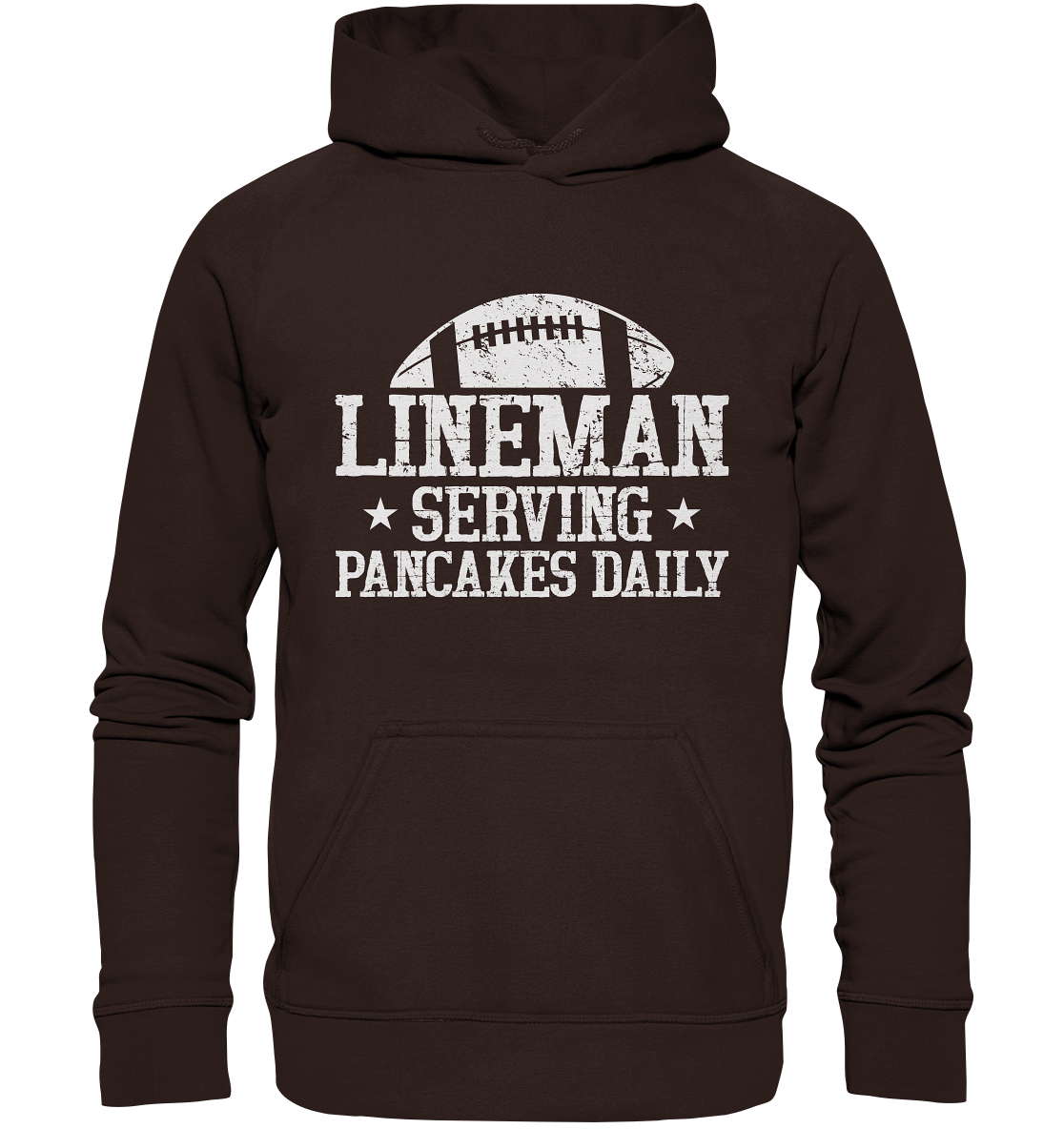 Lineman Serving Pancakes - Basic Unisex Hoodie