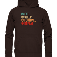 Eat Sleep Football Repeat - Basic Unisex Hoodie