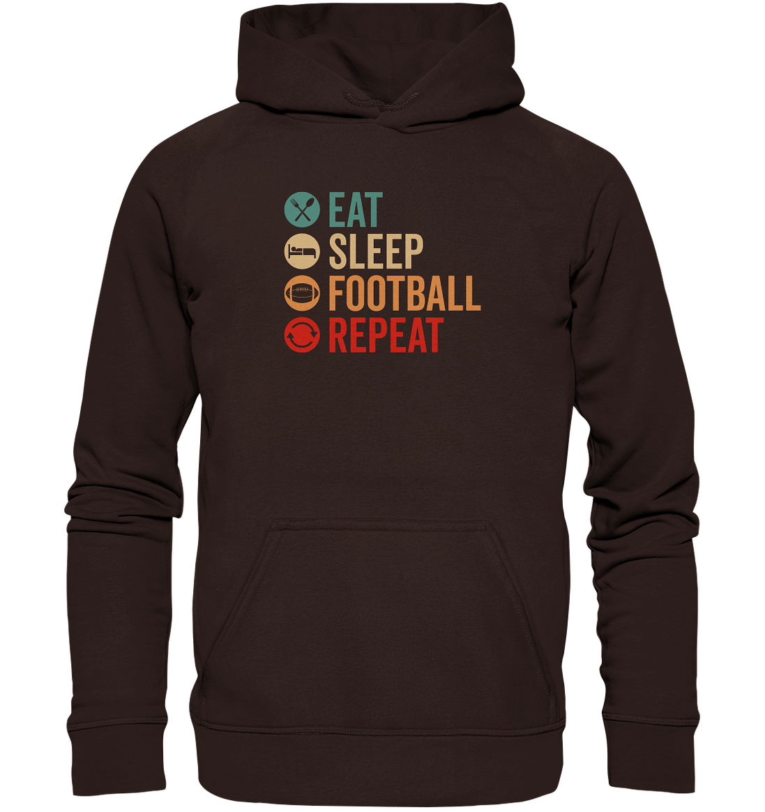 Eat Sleep Football Repeat - Basic Unisex Hoodie