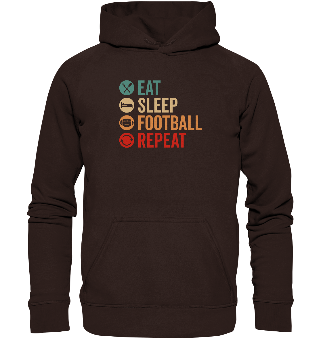 Eat Sleep Football Repeat - Basic Unisex Hoodie