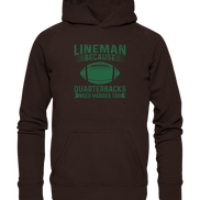 Lineman Heroes Green - Basic Unisex Hoodie