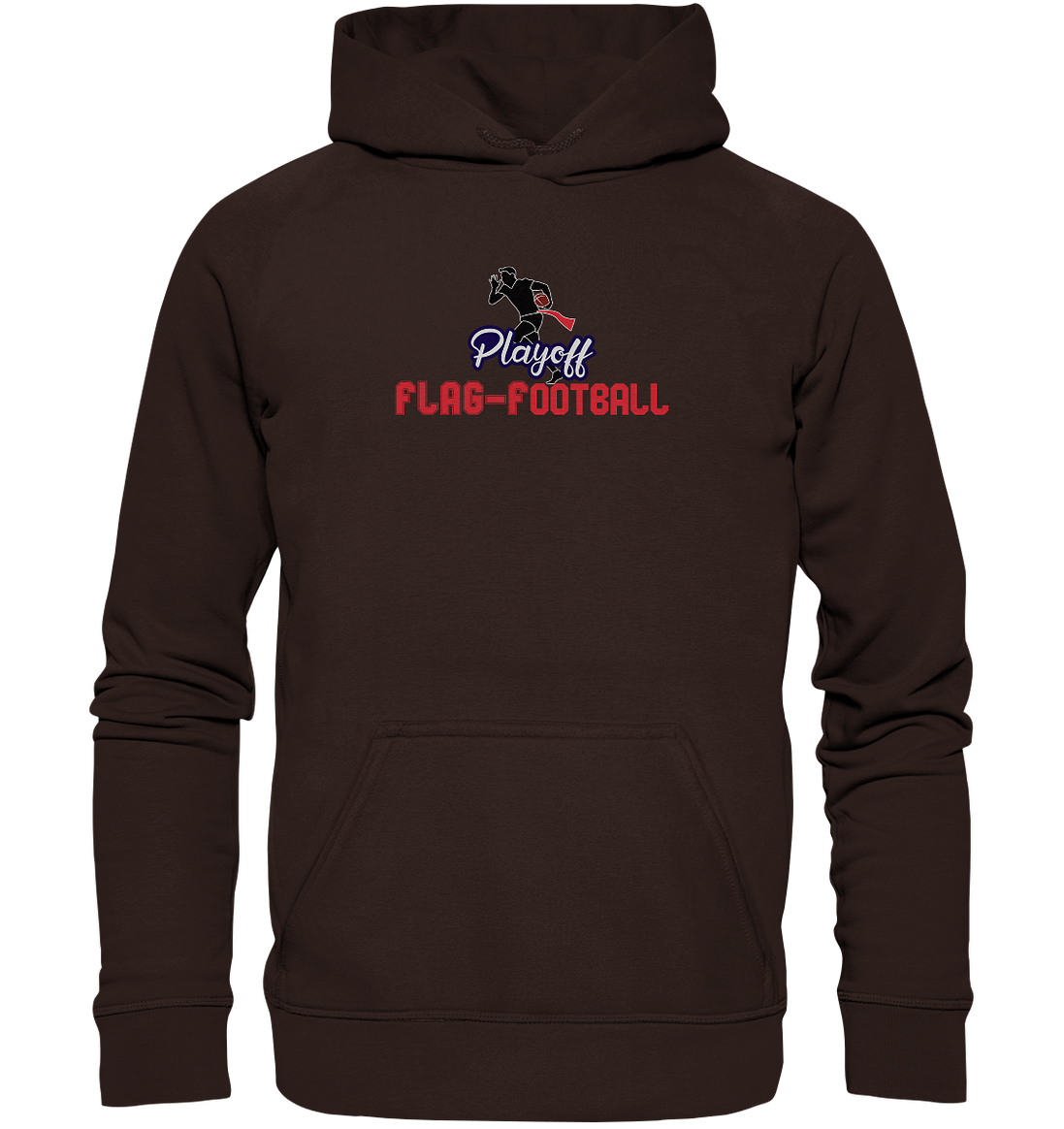 Playoff Flag Football  Men red - Basic Unisex Hoodie