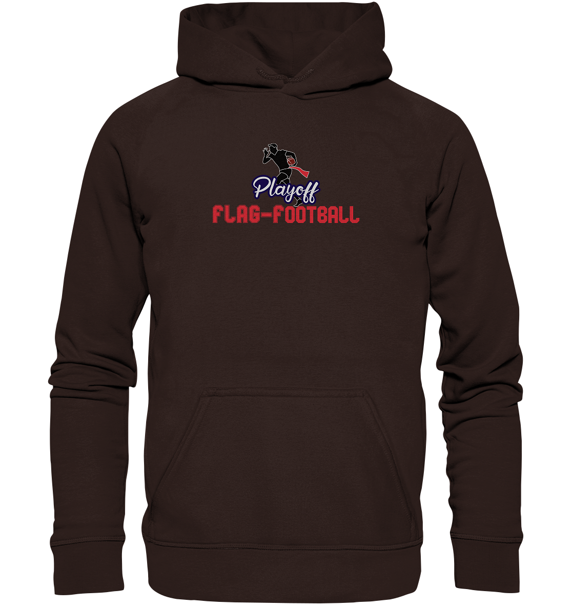 Playoff Flag Football  Men red - Basic Unisex Hoodie