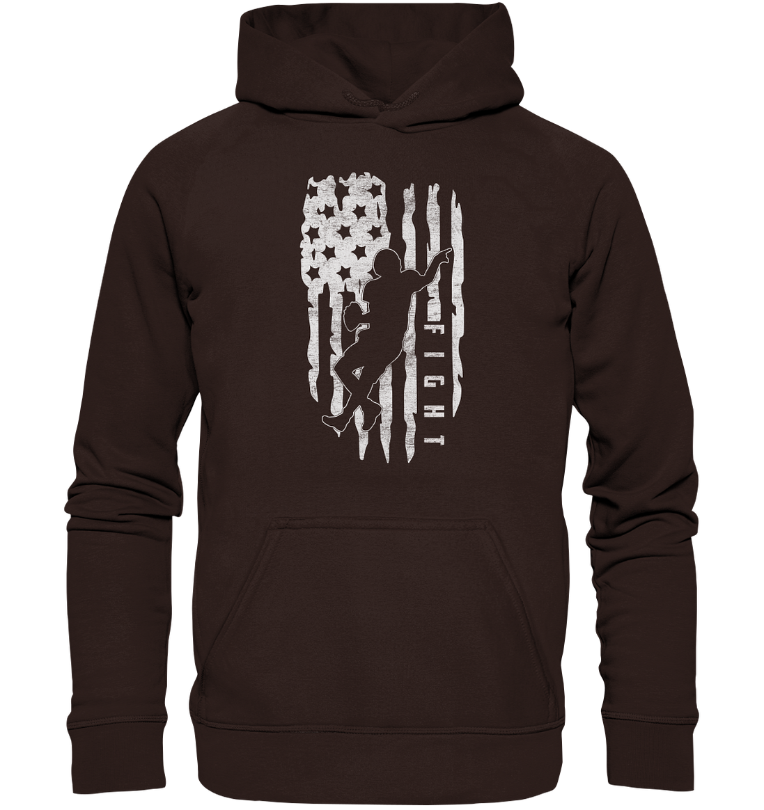 USA Flag Fight - Basic Unisex Hoodie