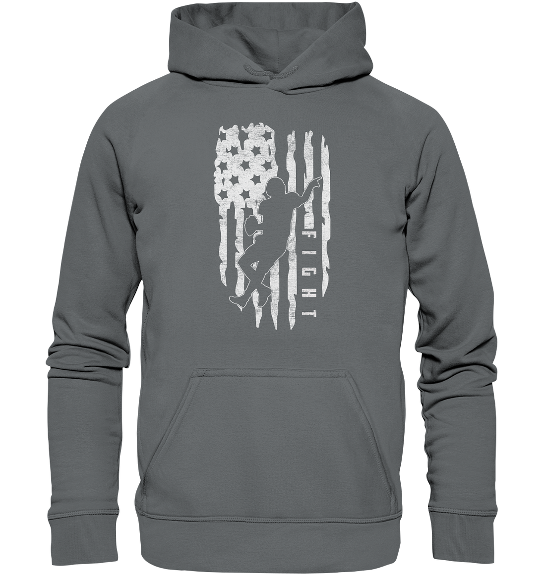 USA Flag Fight - Basic Unisex Hoodie
