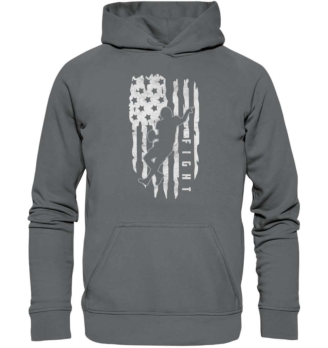 USA Flag Fight - Basic Unisex Hoodie