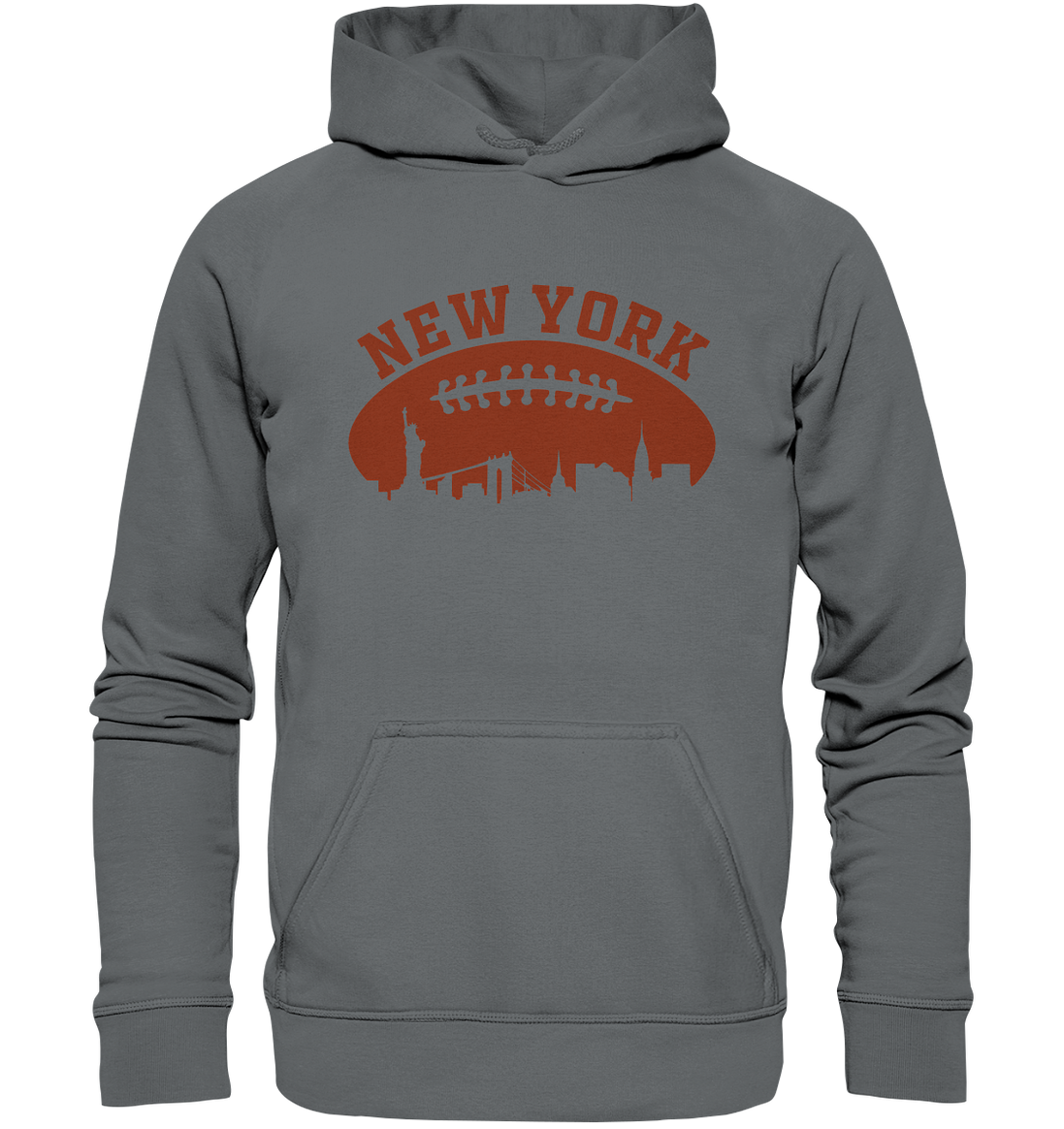 New York Football Silhoutte  - Basic Unisex Hoodie