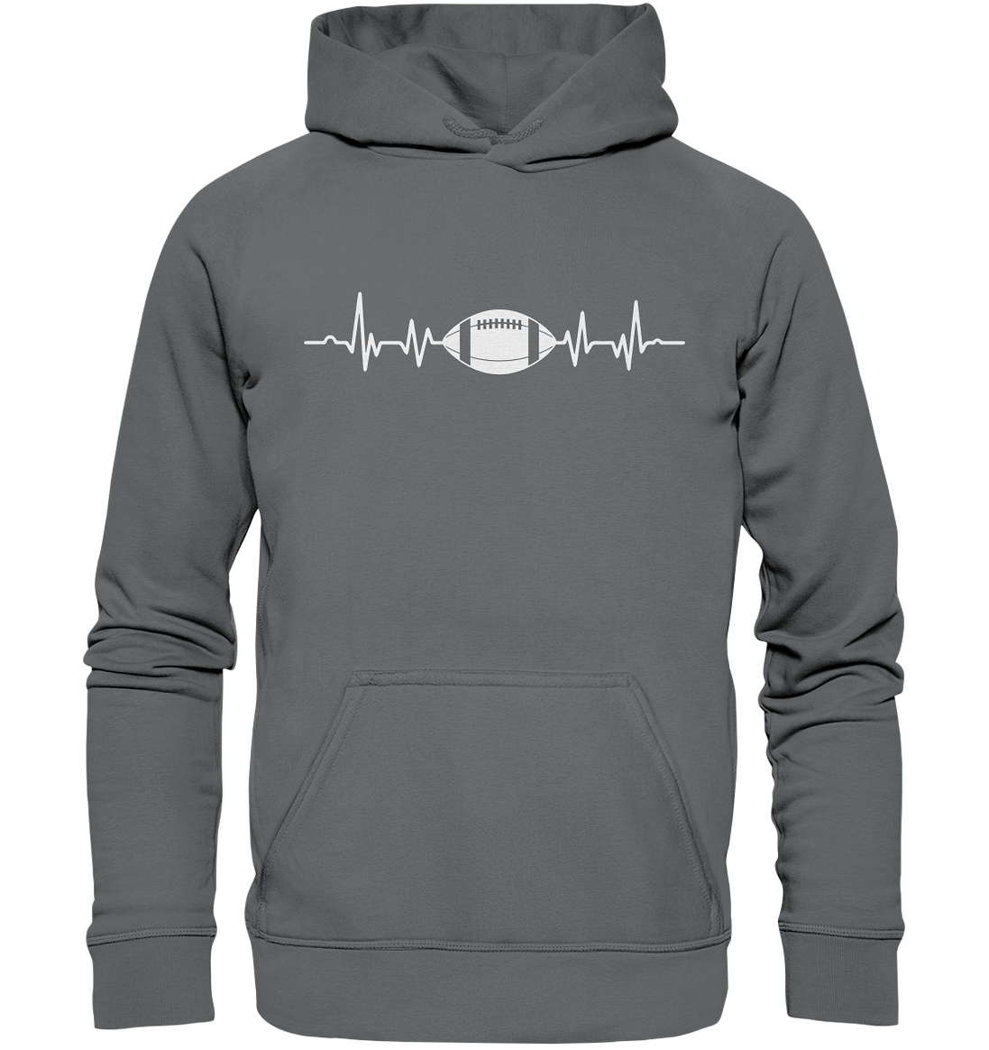 Football Heartbeat - Basic Unisex Hoodie