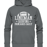 Lineman Serving Pancakes - Basic Unisex Hoodie