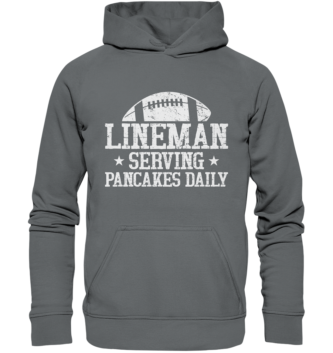 Lineman Serving Pancakes - Basic Unisex Hoodie
