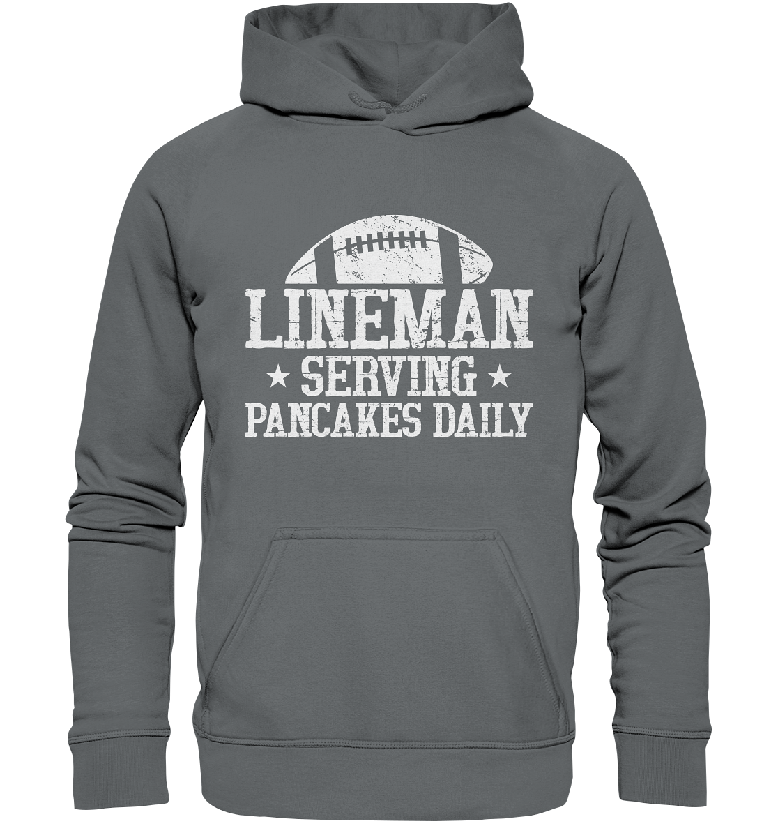 Lineman Serving Pancakes - Basic Unisex Hoodie
