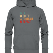 Eat Sleep Football Repeat - Basic Unisex Hoodie