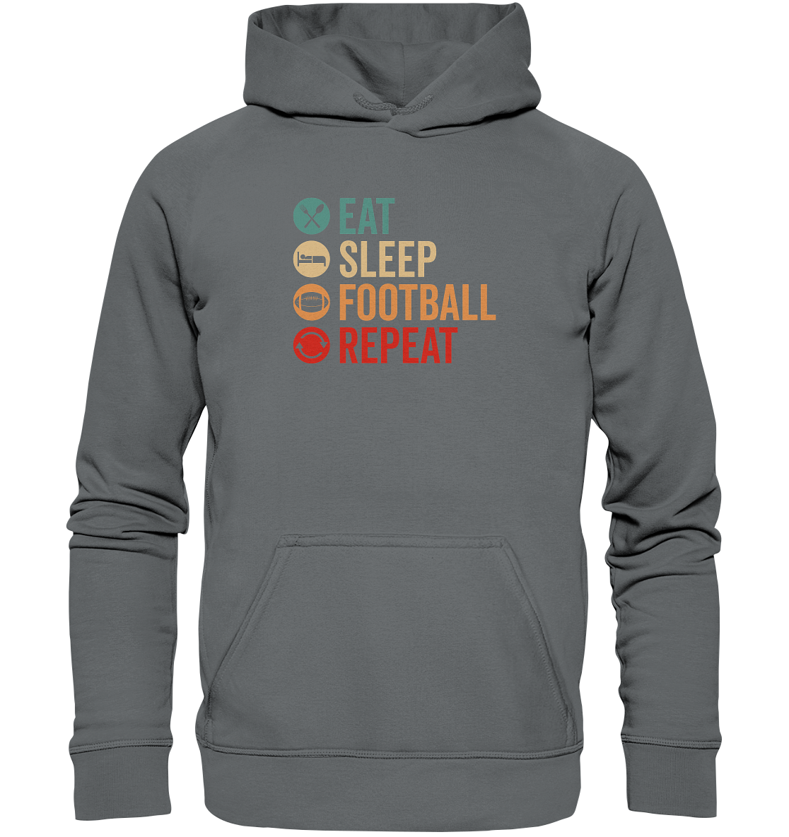 Eat Sleep Football Repeat - Basic Unisex Hoodie