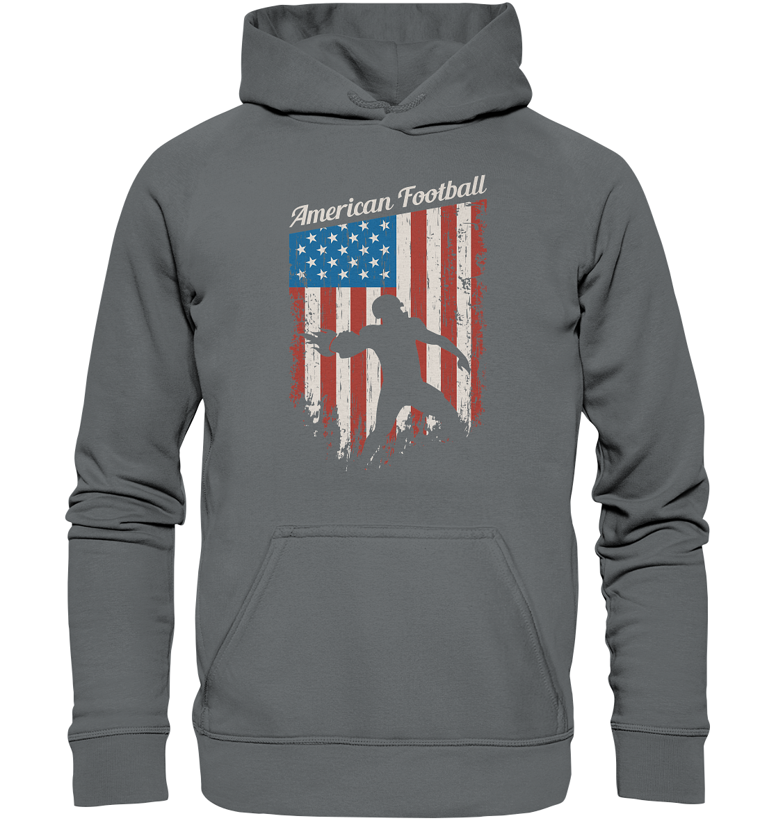 American Football Banner - Basic Unisex Hoodie