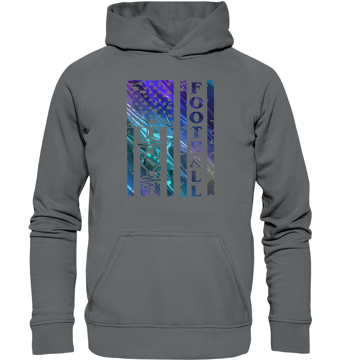 USA Football Flag - Basic Unisex Hoodie