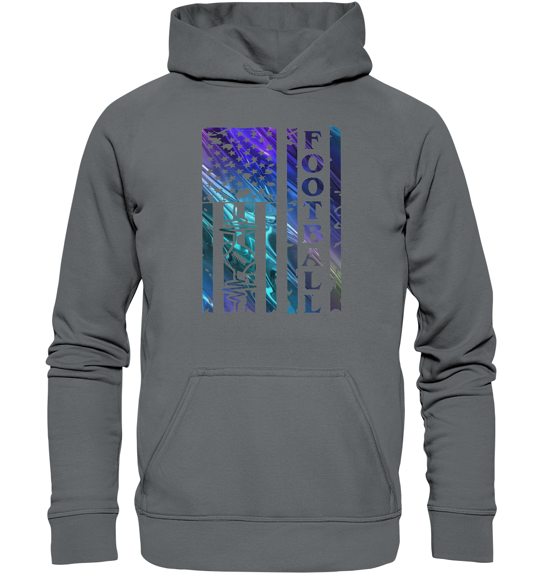 USA Football Flag - Basic Unisex Hoodie