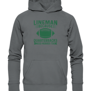 Lineman Heroes Green - Basic Unisex Hoodie
