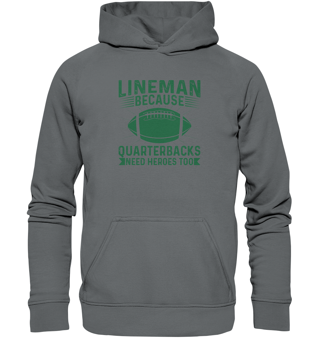 Lineman Heroes Green - Basic Unisex Hoodie