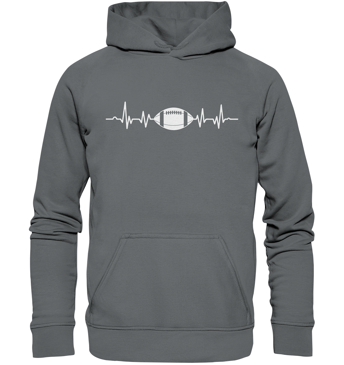 Football Heartbeat - Basic Unisex Hoodie