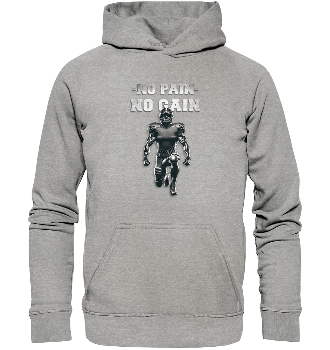 No Pain No Gain Metal - Basic Unisex Hoodie