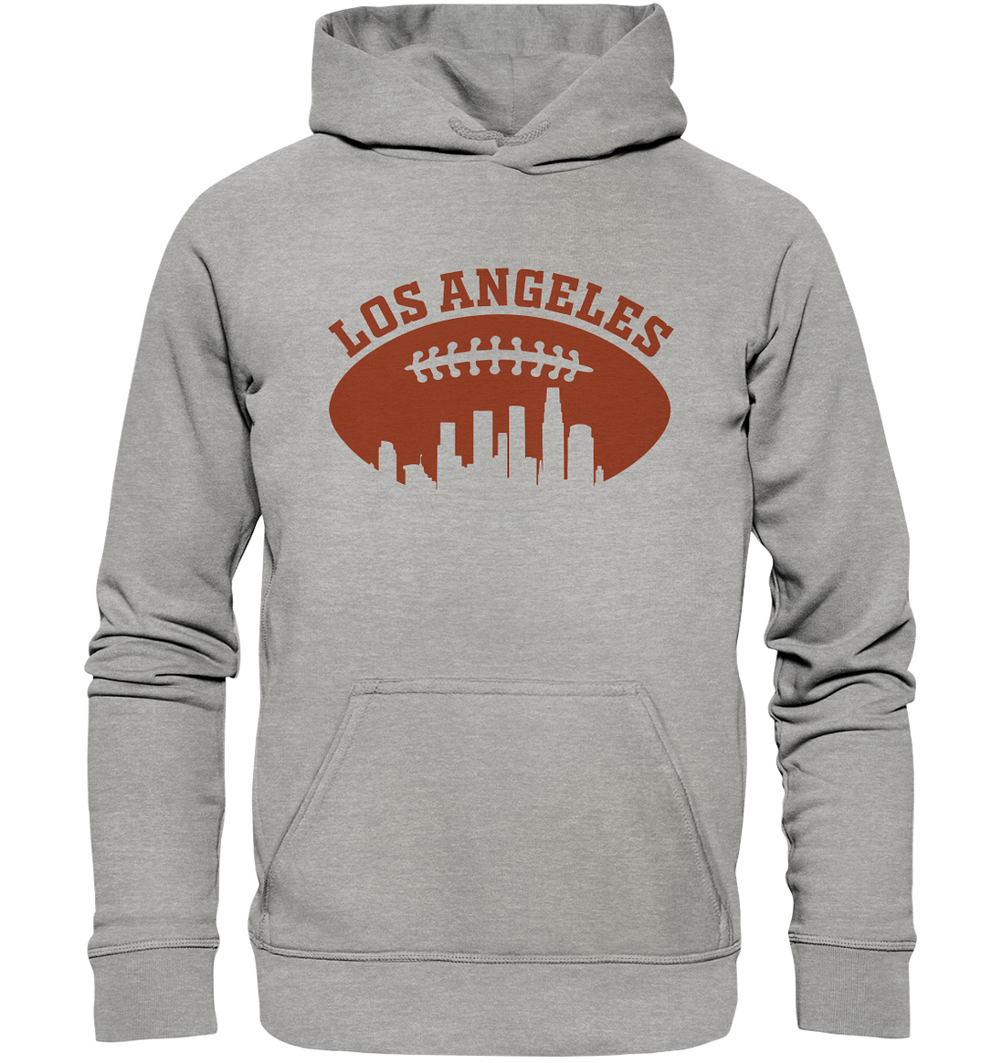 Los Angeles Football Silhouette - Basic Unisex Hoodie
