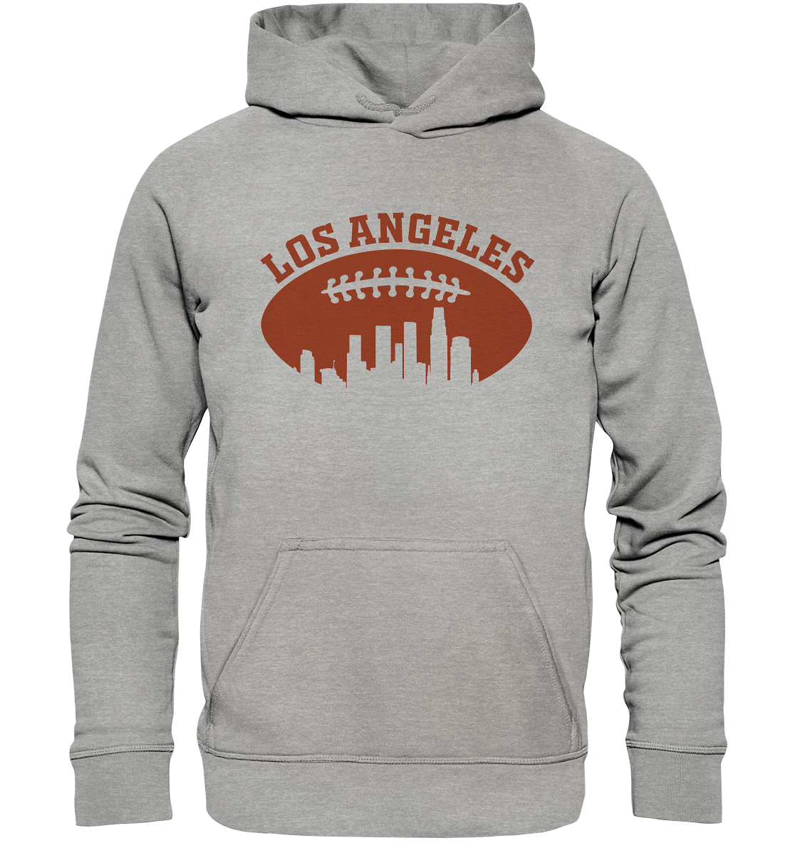 Los Angeles Football Silhouette - Basic Unisex Hoodie