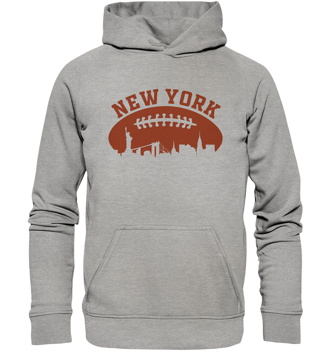 New York Football Silhoutte  - Basic Unisex Hoodie