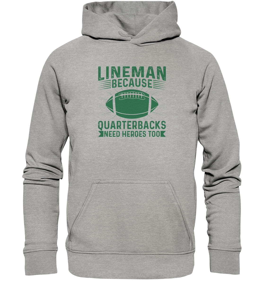 Lineman Heroes Green - Basic Unisex Hoodie