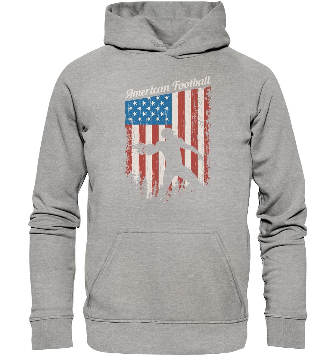 American Football Banner - Basic Unisex Hoodie