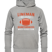 Lineman Quarterback Heroes - Basic Unisex Hoodie