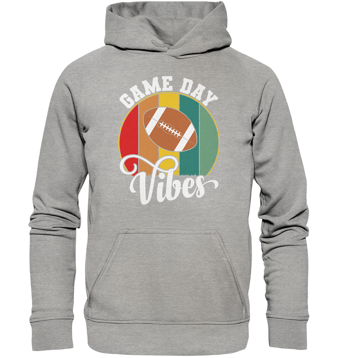 Game Day Vibes White - Basic Unisex Hoodie