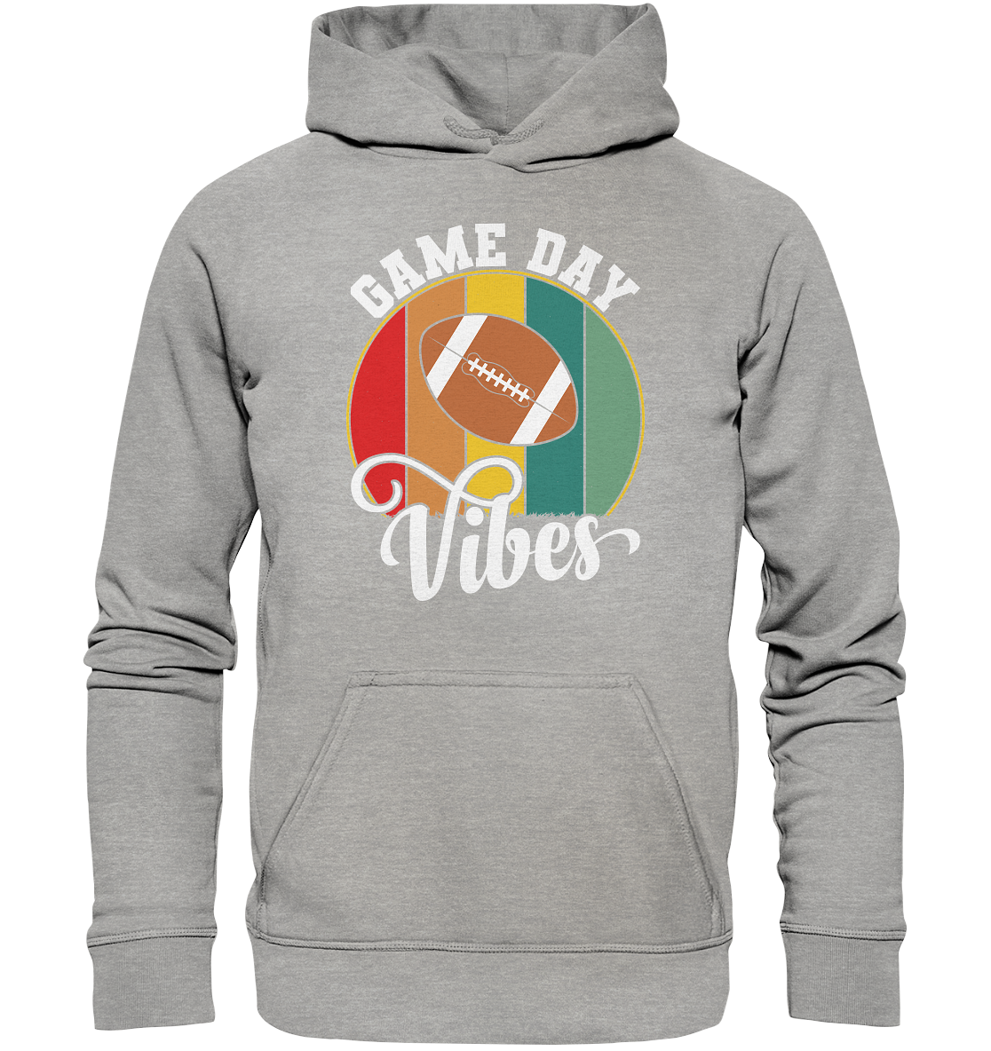 Game Day Vibes White - Basic Unisex Hoodie