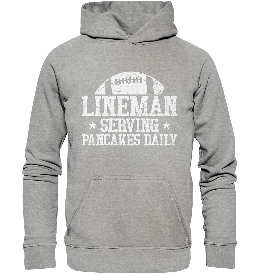 Lineman Serving Pancakes - Basic Unisex Hoodie