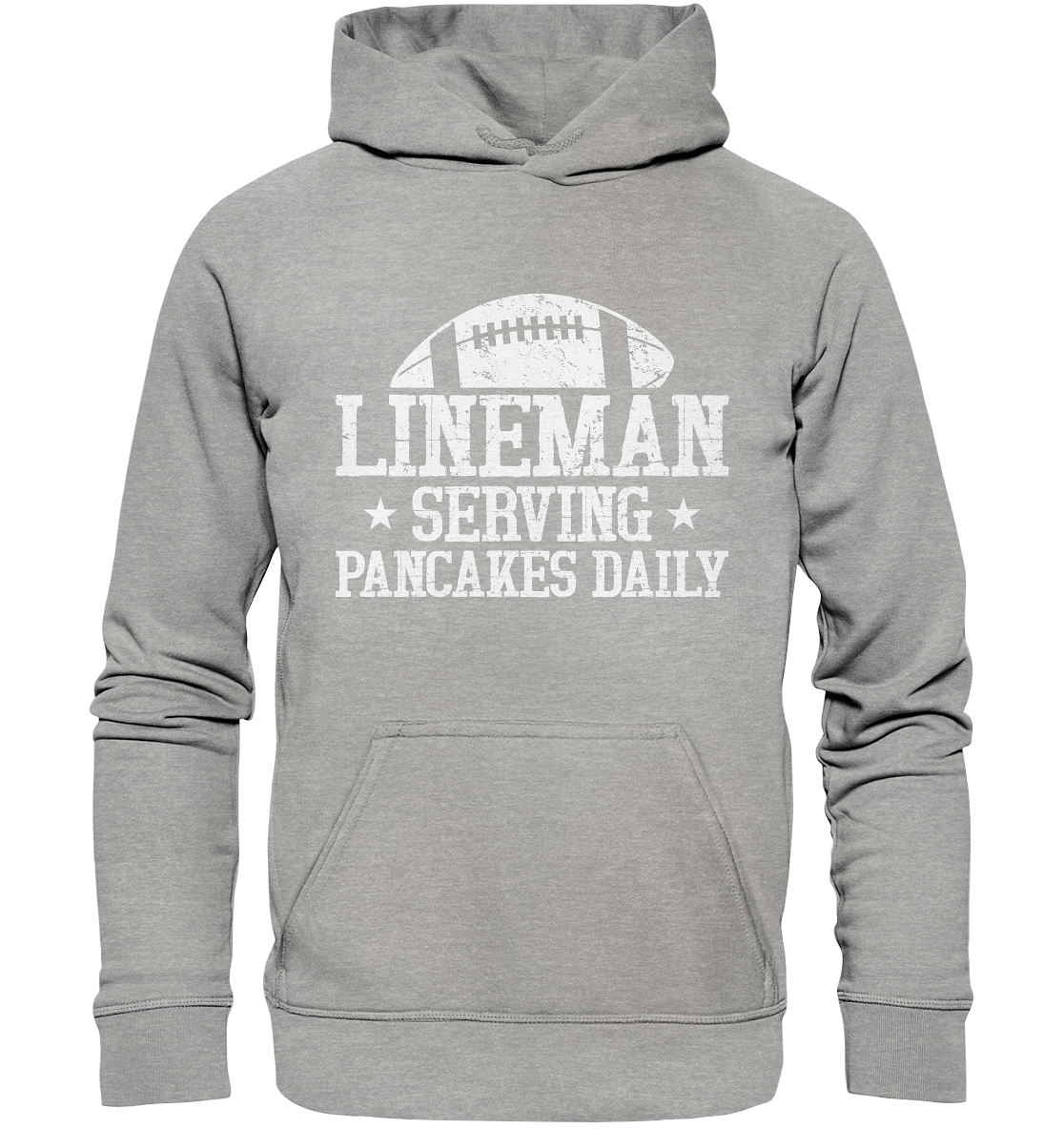 Lineman Serving Pancakes - Basic Unisex Hoodie
