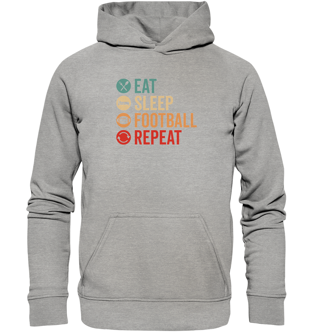 Eat Sleep Football Repeat - Basic Unisex Hoodie