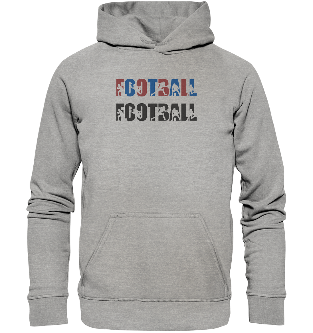 Football Silhouette - Basic Unisex Hoodie