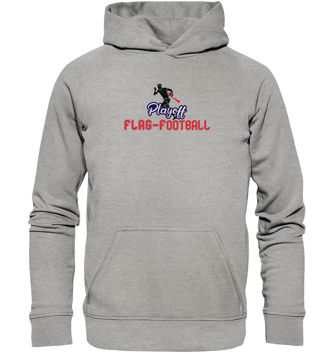 Playoff Flag Football  Men red - Basic Unisex Hoodie