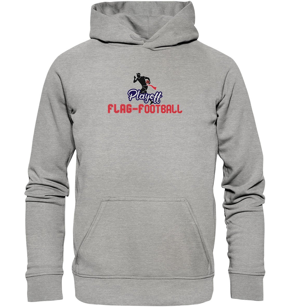 Playoff Flag Football  Men red - Basic Unisex Hoodie