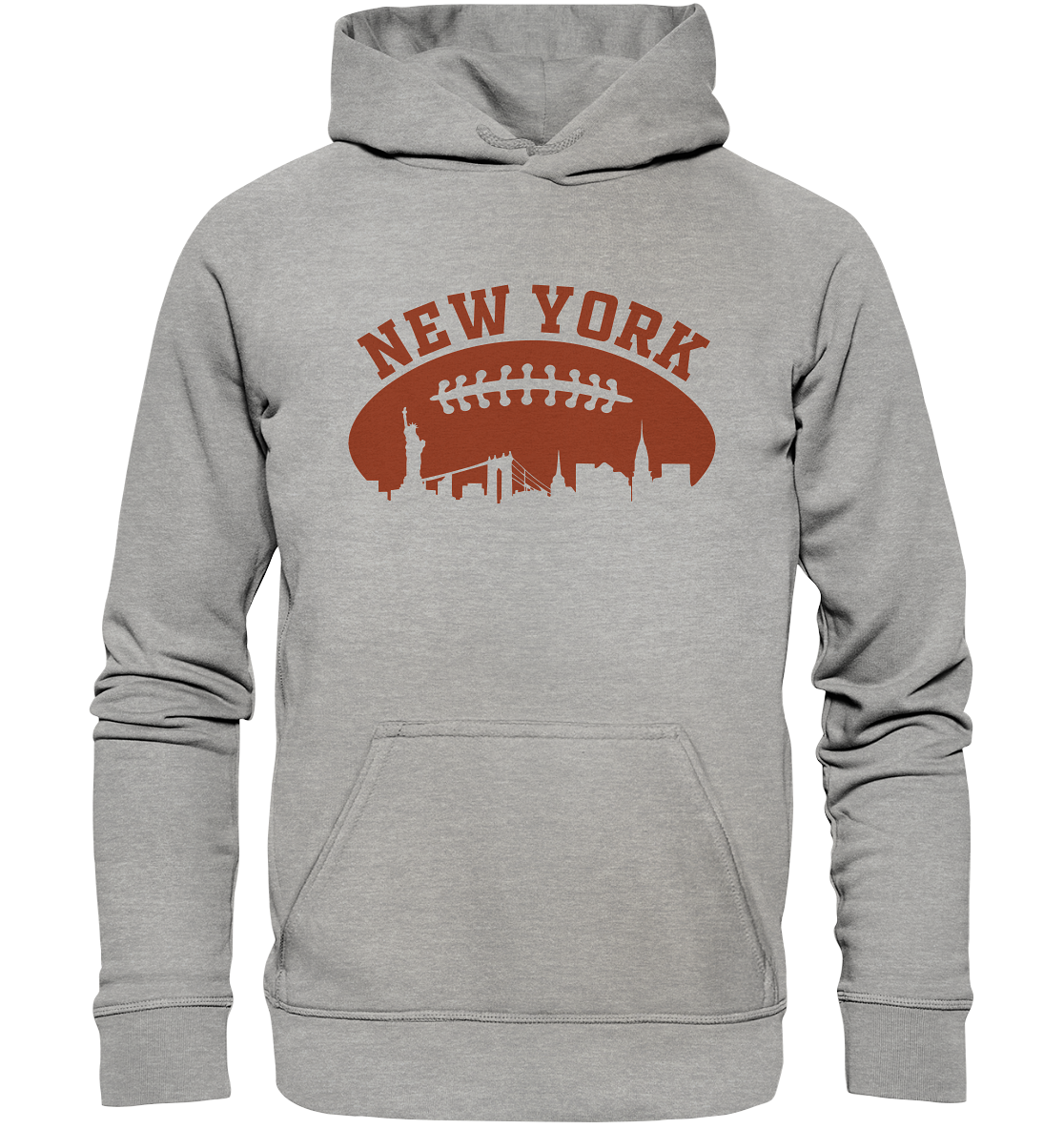 New York Football Silhoutte  - Basic Unisex Hoodie
