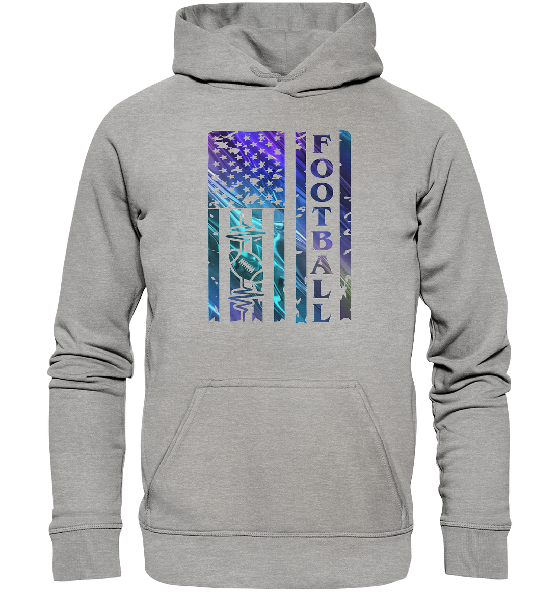 USA Football Flag - Basic Unisex Hoodie