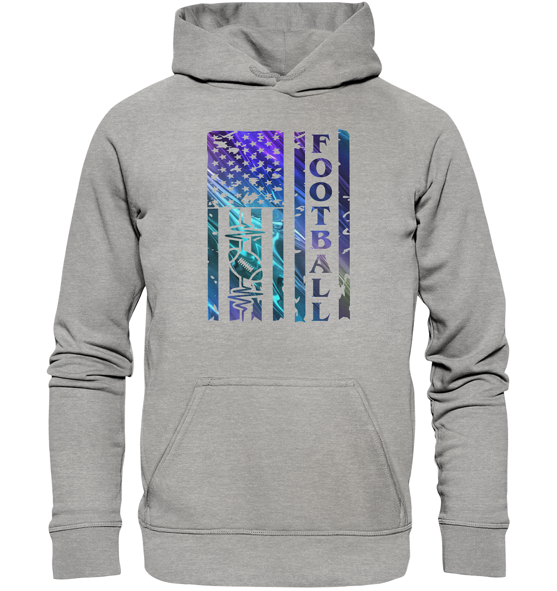 USA Football Flag - Basic Unisex Hoodie
