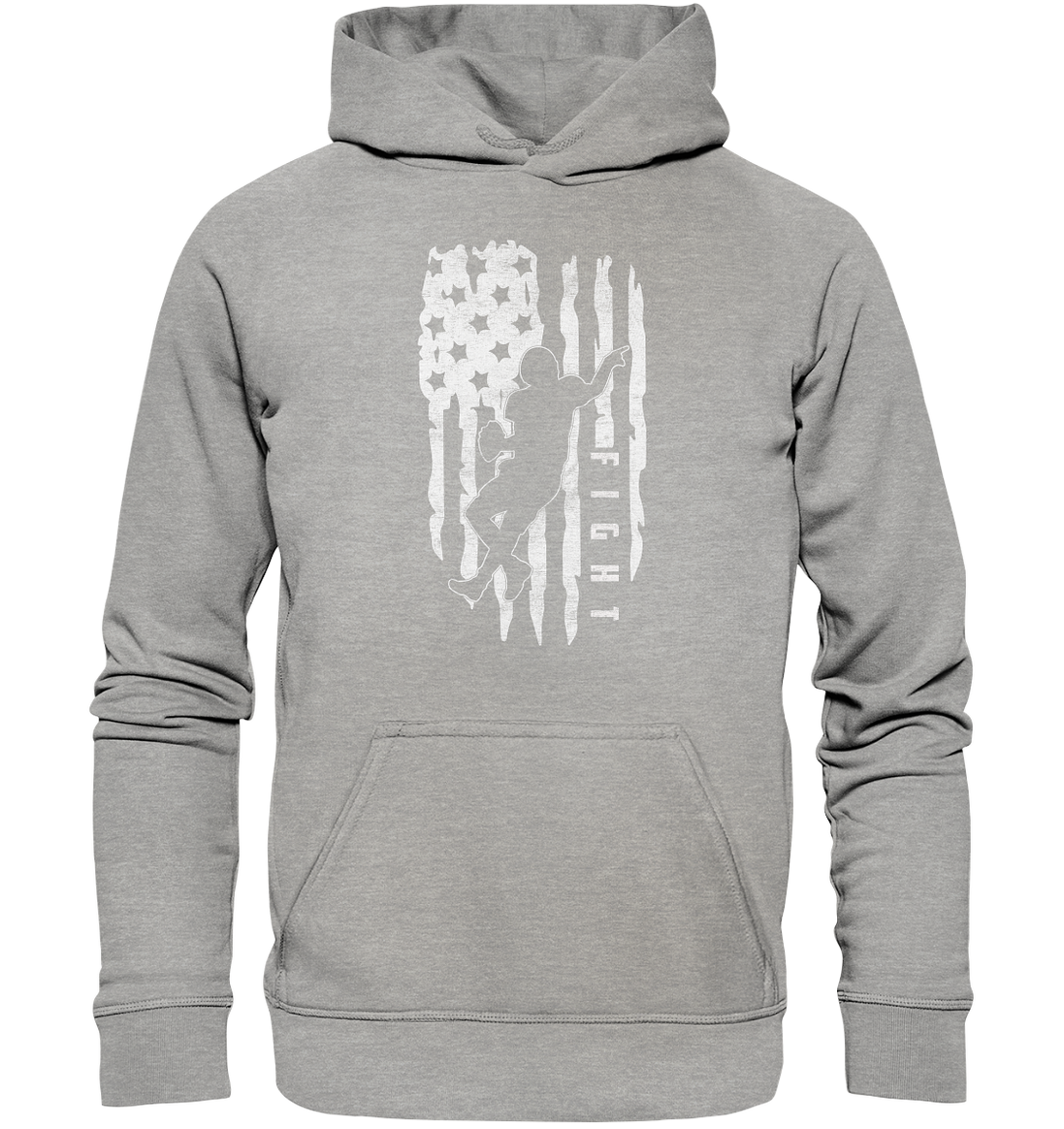 USA Flag Fight - Basic Unisex Hoodie