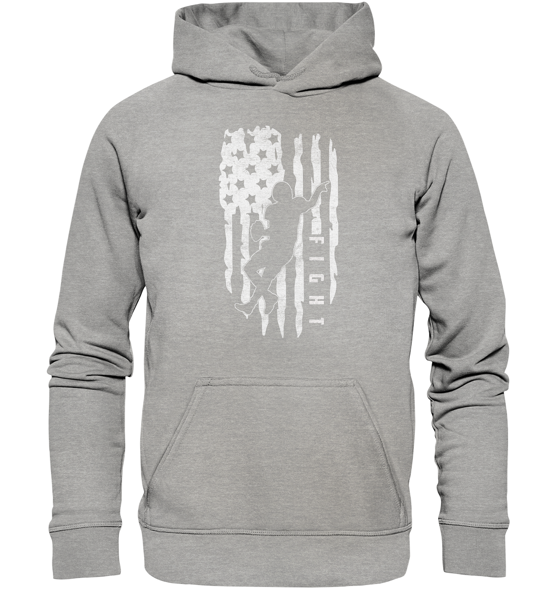 USA Flag Fight - Basic Unisex Hoodie