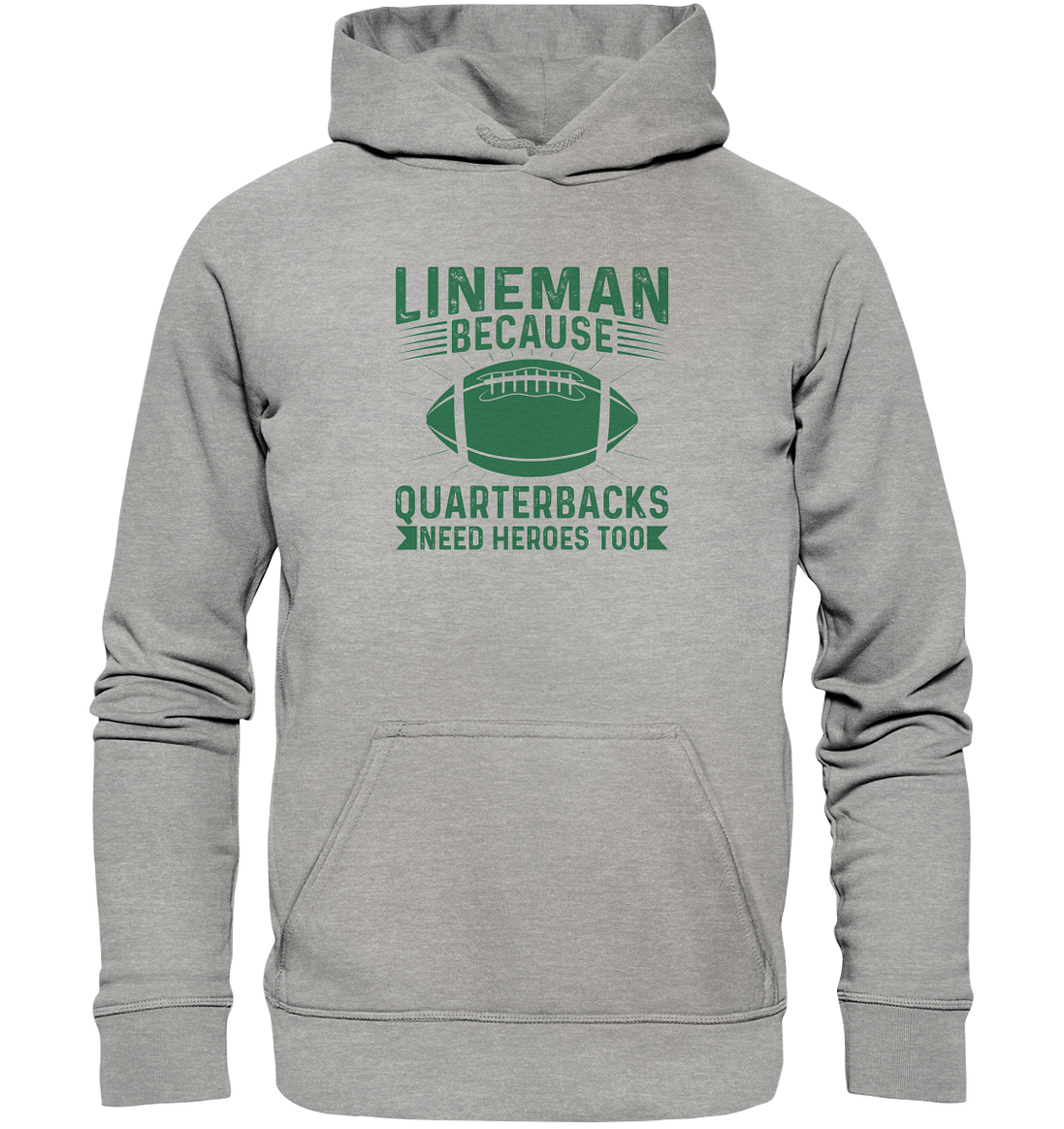 Lineman Heroes Green - Basic Unisex Hoodie