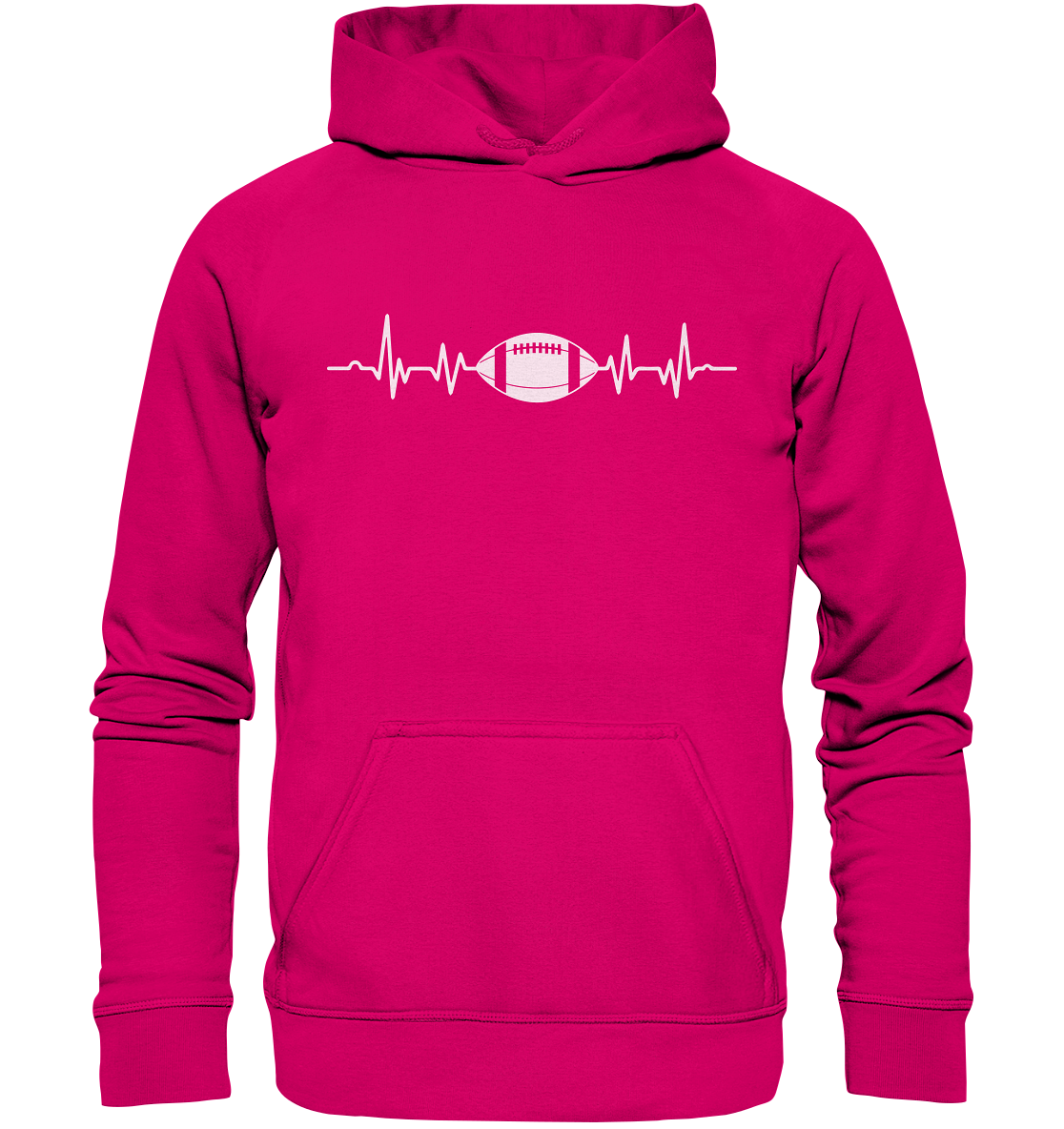 Football Heartbeat - Basic Unisex Hoodie